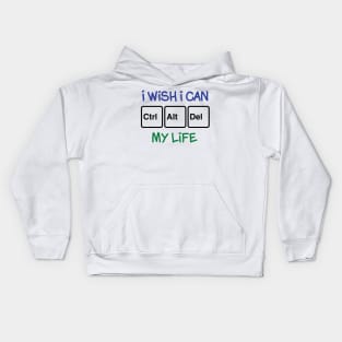 I Wish I Can CAD My Life Kids Hoodie